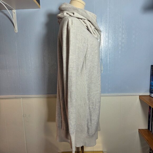 Eddie Bauer 2XL Light Gray Medium Weight Cowl Neck Longsleeve Pullover Sweater - Picture 4 of 9